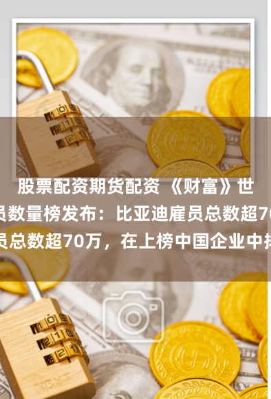股票配资期货配资 《财富》世界500强雇员数量榜发布：比亚迪雇员总数超70万，在上榜中国企业中排名第四