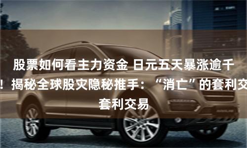 股票如何看主力资金 日元五天暴涨逾千点！揭秘全球股灾隐秘推手：“消亡”的套利交易